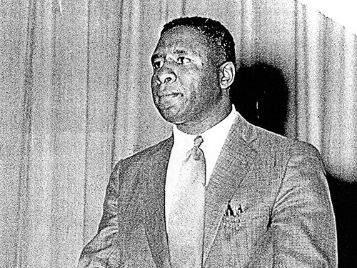 dr smith standing at podium