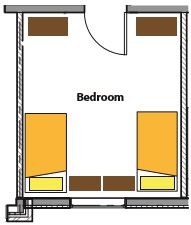 Witte and Winegard bedroom floorplan