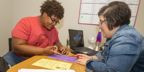 student and an advisor