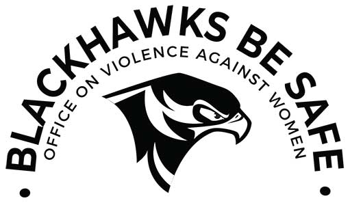 Blackhawks Be Safe logo