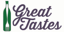 Great Tastes Logo with fork in wine bottle